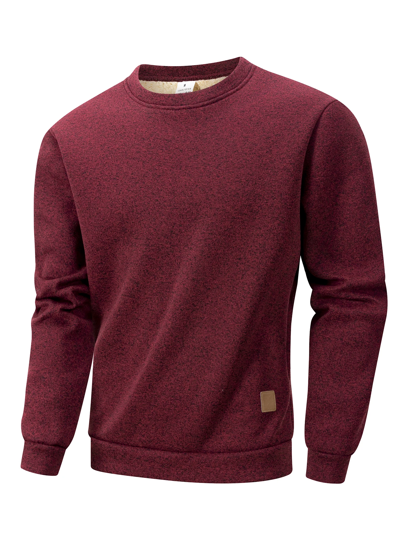Autumn Winter Men's Fleece Lined Warm Sweatshirt Casual Pullover Men Fashion Long Sleeve Hoodies Outdoor Men's Clothing Top thumbnail 2