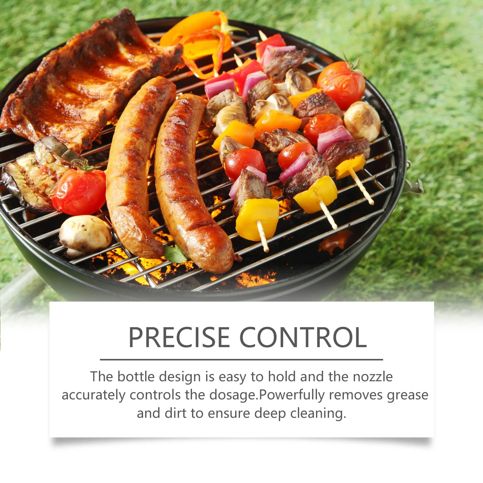 Grill Cleaning Spray For Degreasing And Cleaning Grill Grates Removes Grease Cleans Burnt-On Food Barbecue Cleaning Spray thumbnail 3