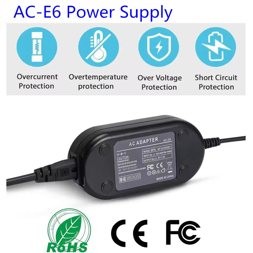 ACK E18 ACK-E18 AC Adapter DR E18 DR-E18 LP E17 Dummy Battery for Canon EOS R50V R100,R50 T6i T6s T7i T8i SL2 SL3 77D 200D 250D thumbnail 3