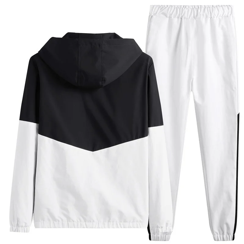M-6XL New Men's Sportswear Set from Japan South Korea Autumn Casual Wear Men's Hooded Jacket Leg Tied Pants Trendy Casual Suit thumbnail 4