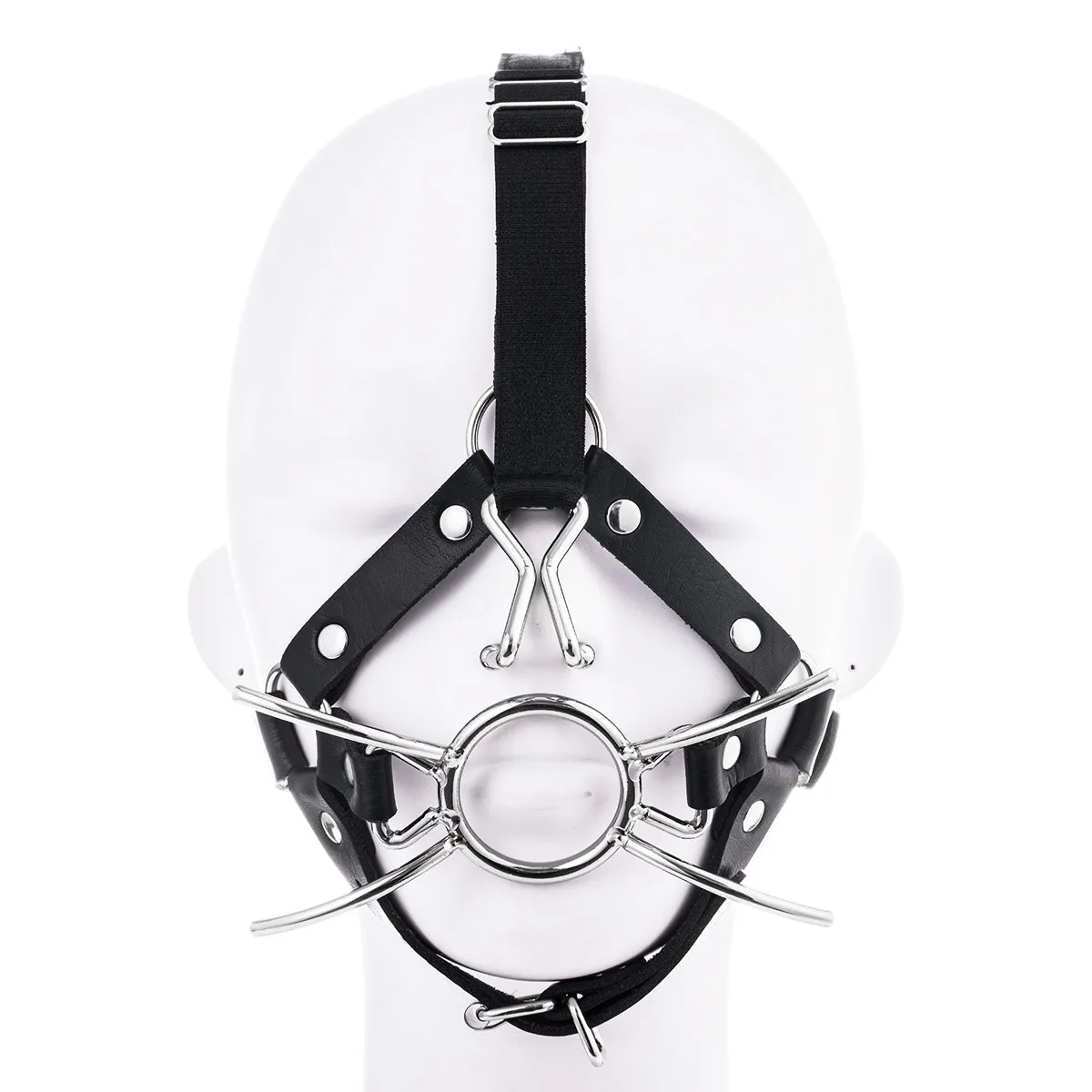 O Ring Open Mouth Spider Gag Ball,Muzzle Bondage Gear,BDSM Leather Harness Mask Blindfold,Sex Toys For Couples thumbnail 2
