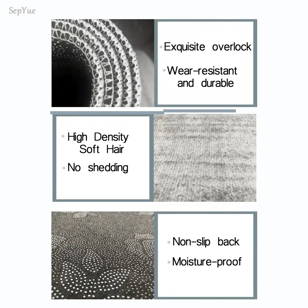 VIKAMA Best-Selling Crystal Velvet Carpet For American-Style Living Room And Bedroom Durable Entry Door Floor Mat For Home Decor thumbnail 5