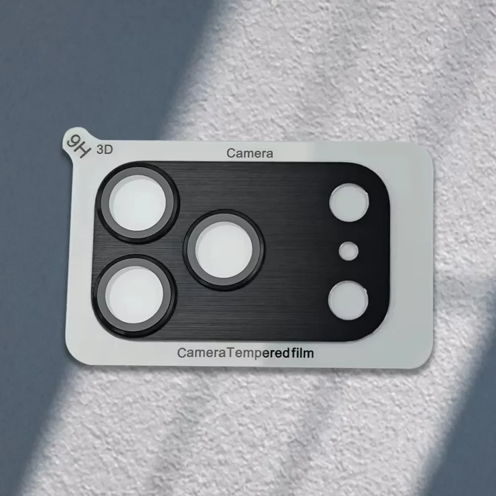 9H HD Armor Camera Lens Protector For IPhone 17 Pro 17 Pro Max Aluminum Metal Ring Lens Tempered Glass Film Case Cap thumbnail 5