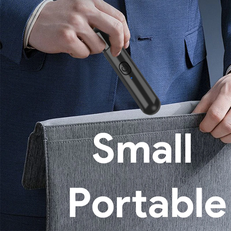 USB charging nose and ear hair trimmer portable electric nose hair clipper mini compact design fast charging For Business Trip thumbnail 6
