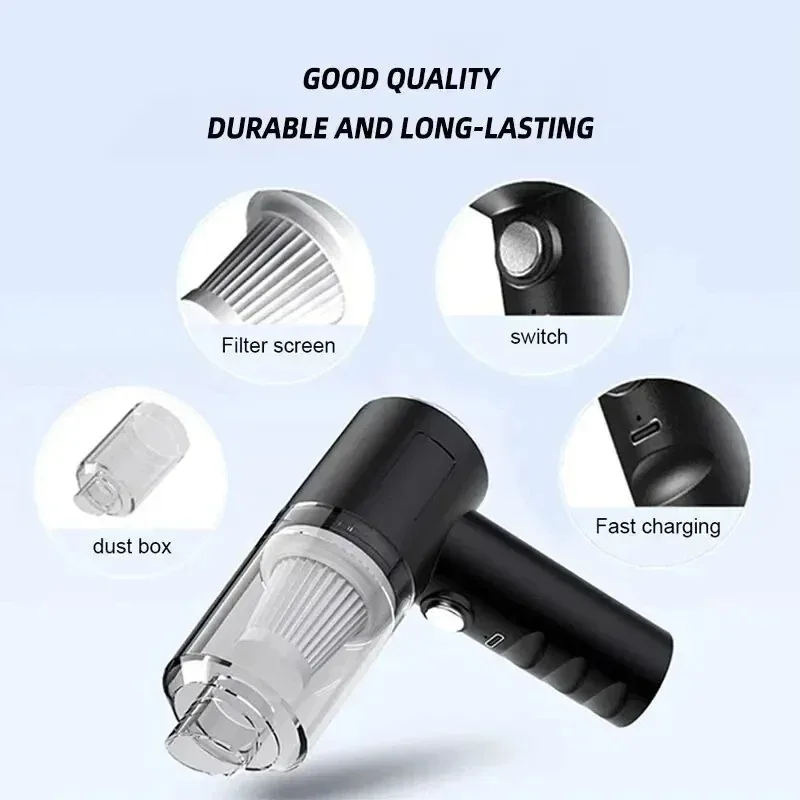 Portable Wireless Car Vacuum Cleaner Wireless Vacuum Cleaner Dual Use for Home and Car 120W High Power Powerful Vacuum Cleaner thumbnail 4