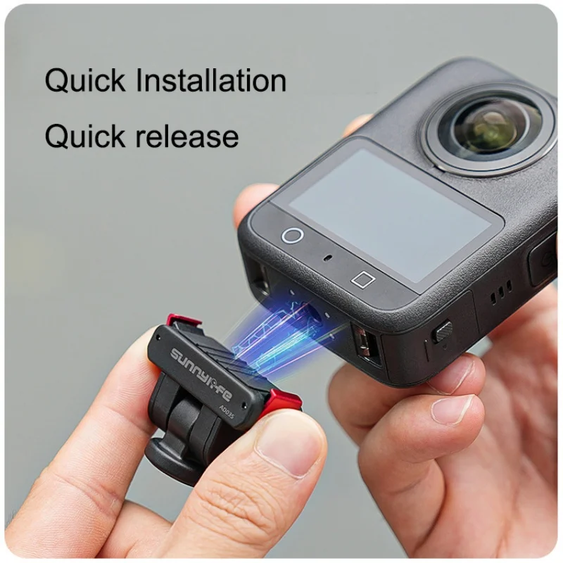 Magnetic Adapter Mount for DJI OSMO 360/Action 5Pro/4/3/2 Quick Release Mount Base Camera Tripod Adapter Mount Accessories thumbnail 5