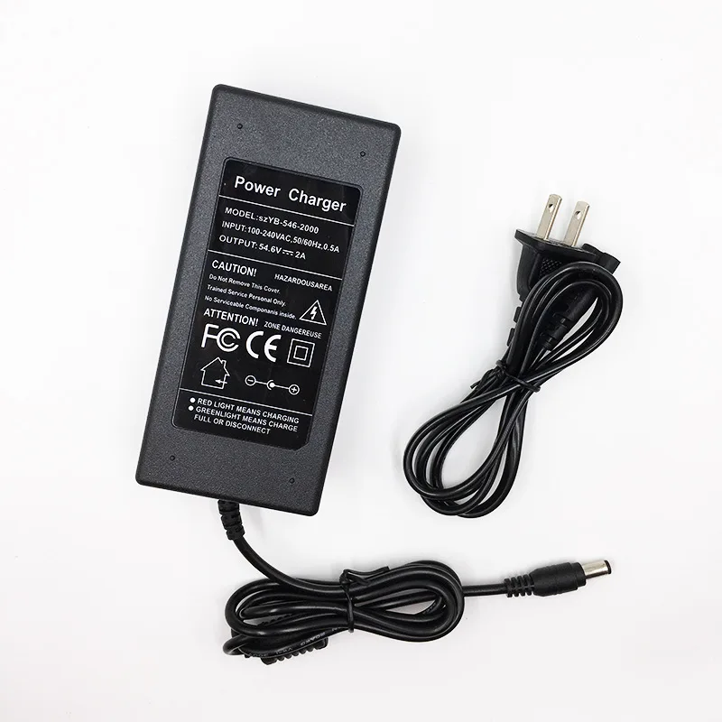 42V 54.6V 2A Lithium Battery Charger AC100-240V 36V 48V 2A Battery Power Adapters For Lithium Battery Pack 5 Plugs EU / US Plug thumbnail 6