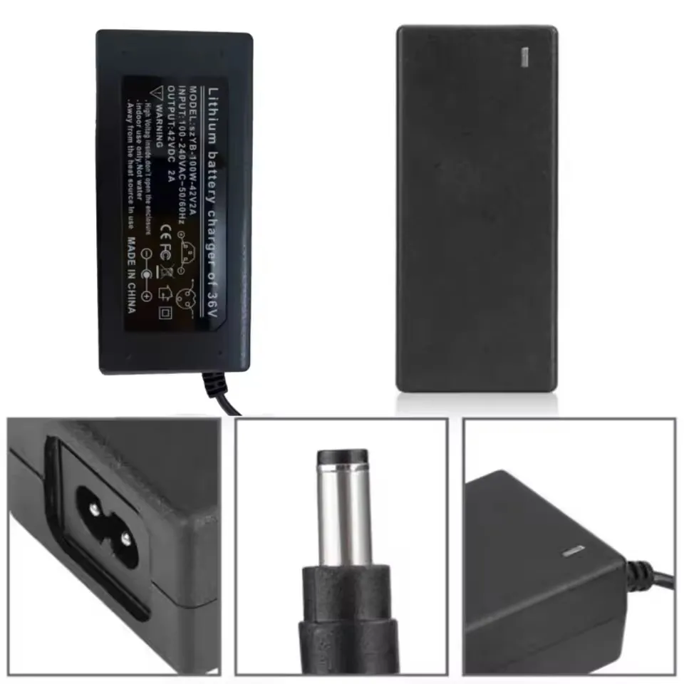 42V 54.6V 2A Lithium Battery Charger AC100-240V 36V 48V 2A Battery Power Adapters For Lithium Battery Pack 5 Plugs EU / US Plug thumbnail 3
