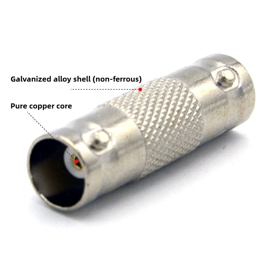 10PCS Solderless Dual Female head BNC Connectors - Quick-Install BNC Injectors for CCTV Systems & Security Cameras &Video cable thumbnail 4