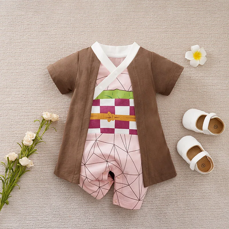Toddler Anime Cosplay Dragon DBZ Costume Baby Boy Girl Romper Kid Demon Slayer Baby Clothes Newborn Onesie Jumpsuit 0-18 Months thumbnail 5
