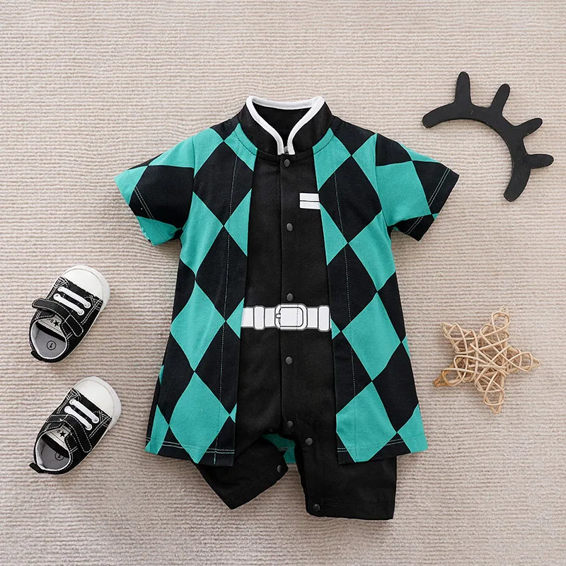Toddler Anime Cosplay Dragon DBZ Costume Baby Boy Girl Romper Kid Demon Slayer Baby Clothes Newborn Onesie Jumpsuit 0-18 Months thumbnail 4