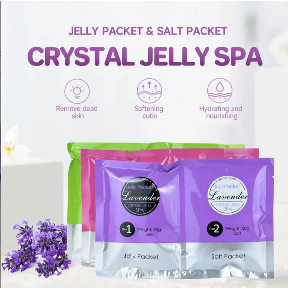 Salon Jelly Spa Kit 2 Step Foot Care Peel Exfoliation Deodorization Set for Pedicure thumbnail 6