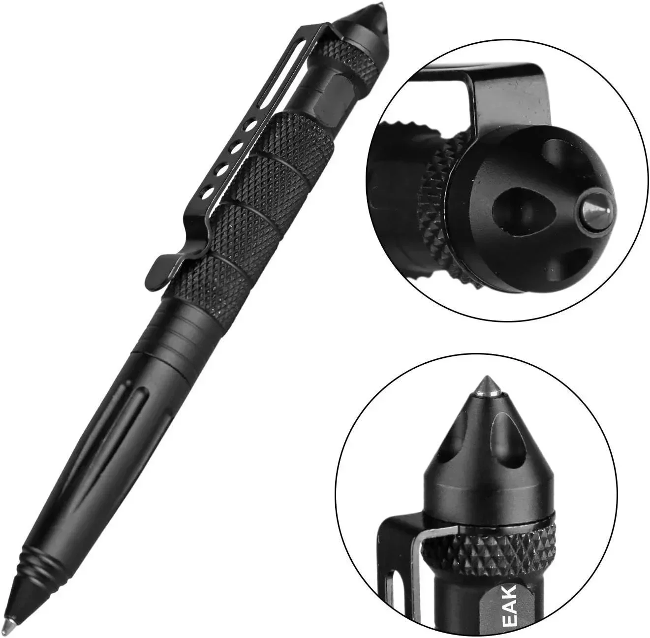 Multifunctional Tactical Pen Self Defense Anti Skid Emergency Survival Tool Glass Breaker Tungsten Steel Outdoor Rescue Escape thumbnail 4