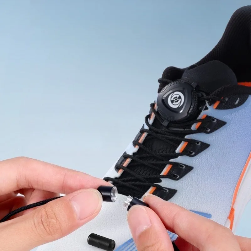 Thick Rope Swivel Buckle Shoelaces Upgrade Automatic Laces Without Ties Children Adults Sneakers Shoelace Shoe Accessories thumbnail 2