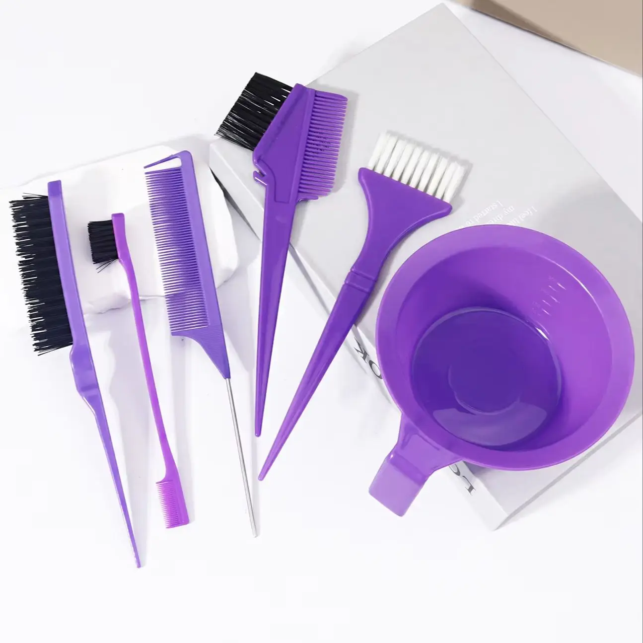 6pcs Hair Coloring Kit,Tools for Hair Coloring and pick dye hair comb,for DIY and salon use Special for real hair wigs ﻿ thumbnail 4
