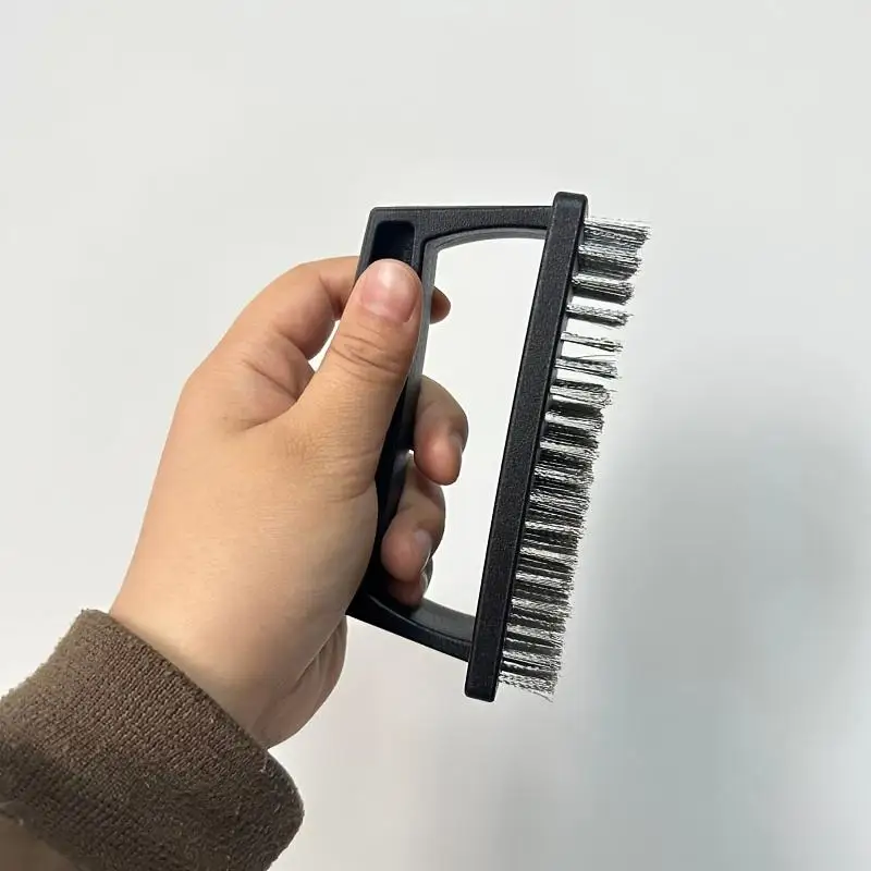 1Pc Stainless Steel BBQ Grill Brush Heavy Duty with Ergonomic Handle Reusable Outdoor Cooking Tool thumbnail 5