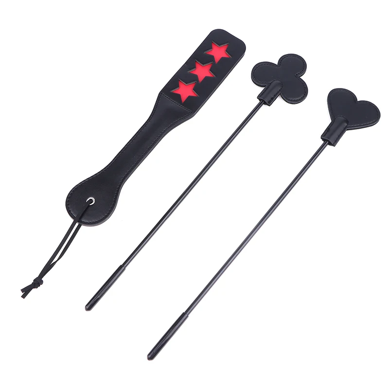 PU Leather Horse Crop Soft Anti-slip Handle Riding Paddle Equestrian Riding Crop Sports Game Role Play Whip For Horses Training thumbnail 4
