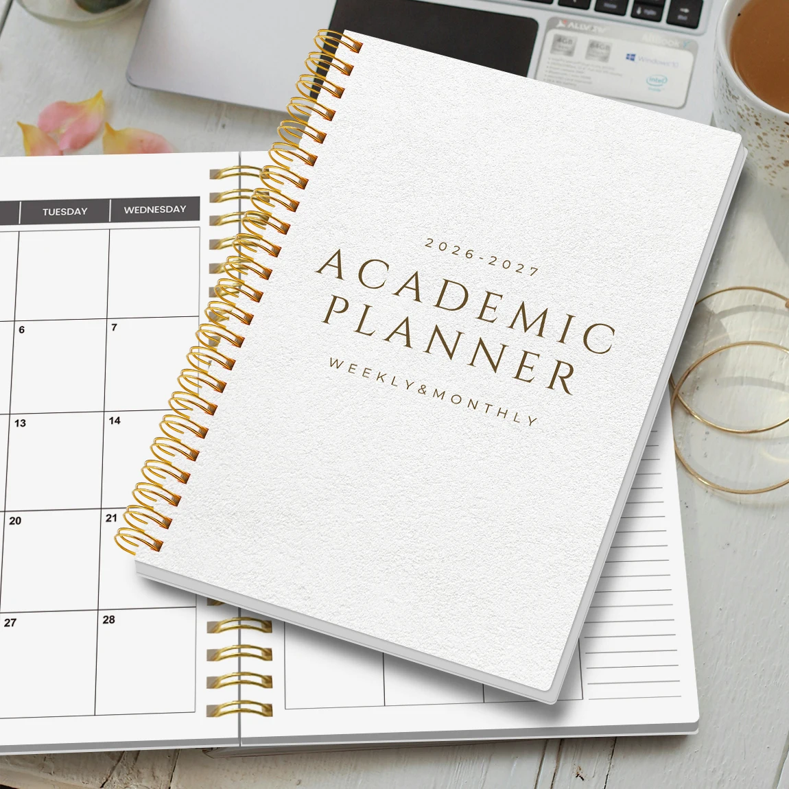 A5 Academic Planner 2026-2027, Weekly & Monthly Spiral Organizer, Student Agenda, Calendar with Notes, School Office Supplies thumbnail 2