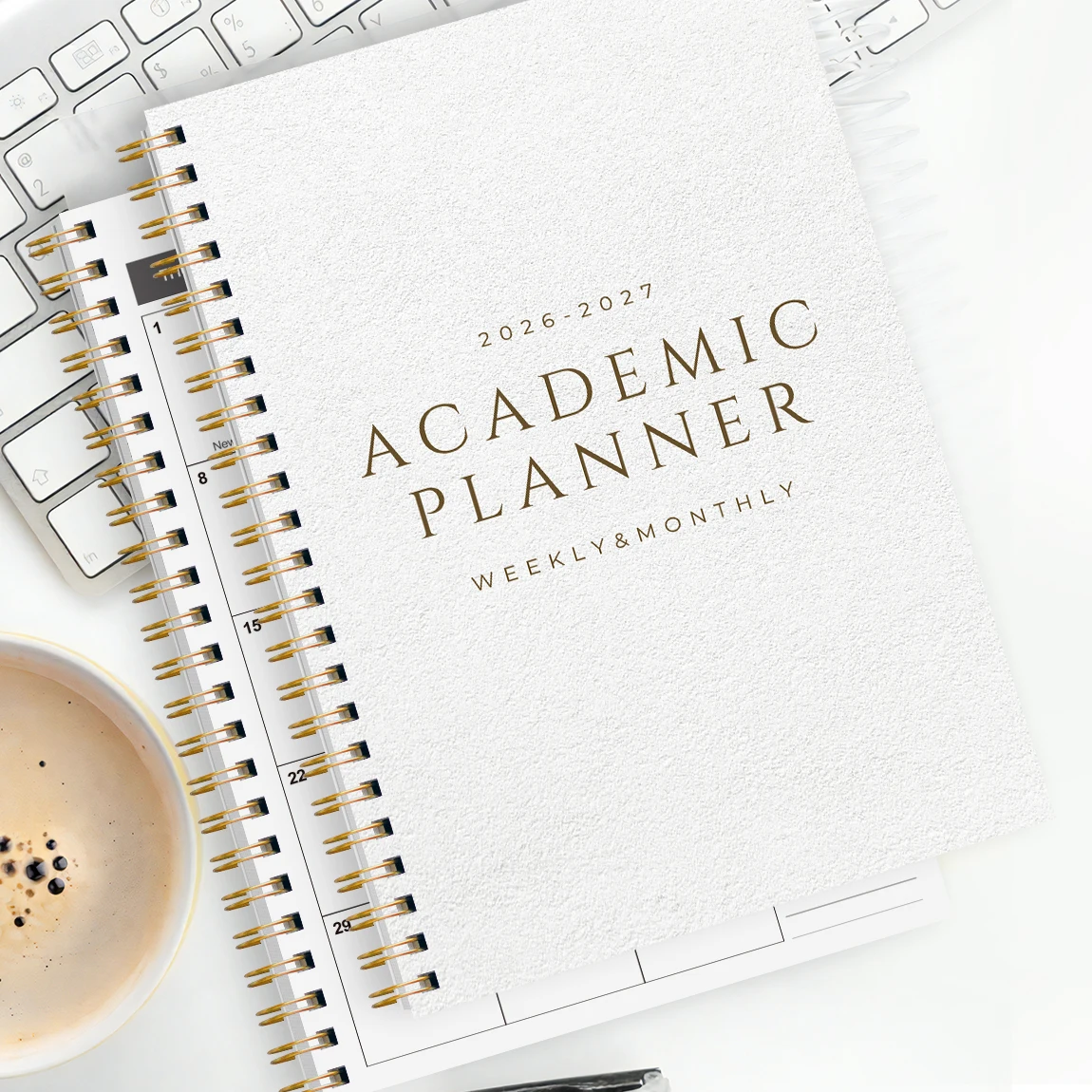 A5 Academic Planner 2026-2027, Weekly & Monthly Spiral Organizer, Student Agenda, Calendar with Notes, School Office Supplies thumbnail 3