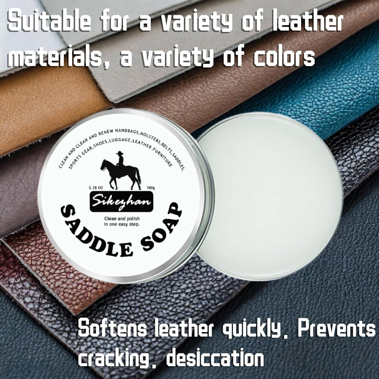 Motorcycle Leather Seat Conditioner Cream | Repair, Polish & Protect Genuine Leather from Sun Wear Cracking & Aging thumbnail 5