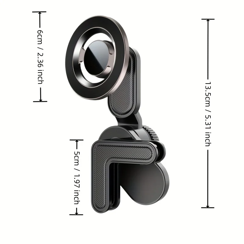 Universal Magnetic Phone Holder for Car Display Screen 360 Degree Rotation Strong Magnet Car Mount for iPhone 15 MagSafe Xiaomi thumbnail 6
