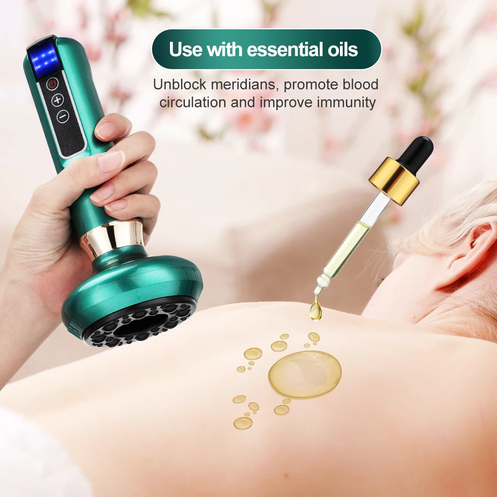 6 Gear Electric Cupping Massager Vacuum Suction Cup GuaSha Anti Cellulite Beauty Health Scraping Heat Body Slimming Massage thumbnail 3