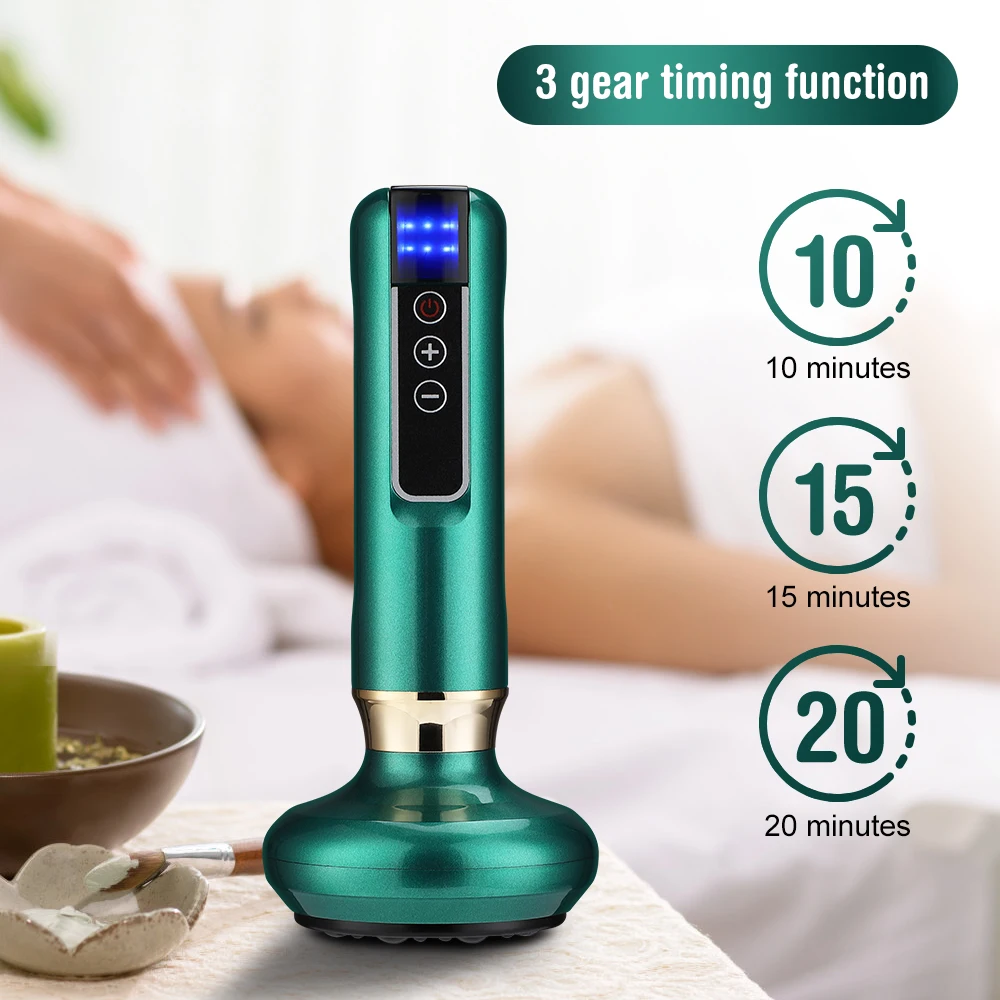 6 Gear Electric Cupping Massager Vacuum Suction Cup GuaSha Anti Cellulite Beauty Health Scraping Heat Body Slimming Massage thumbnail 5