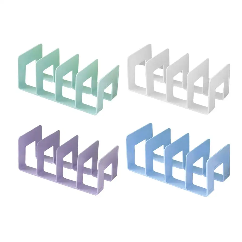 Bookends Stand Bookshelf Desktop Decor Storage Rack Bookend Book Holder School Stationery Office Desktop File Organizer thumbnail 6