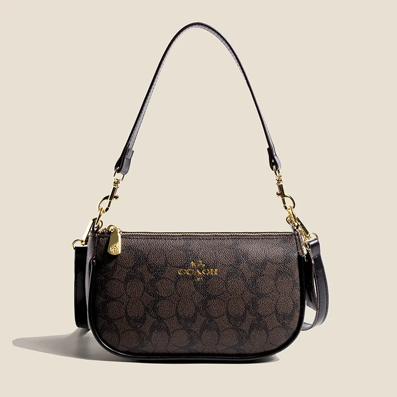 High-End Women's Underarm Shoulder Bag Classic Vintage Ladies Crossbody Handbag Elegant Designer Leather Messenger Bag For Women thumbnail 2