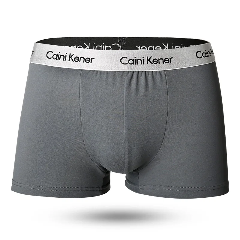 New  5pcs/Lot Solid Shorts Underpants man Men's Panties Men Boxer Underwear For Male Couple Sexy Set  Large Size thumbnail 5
