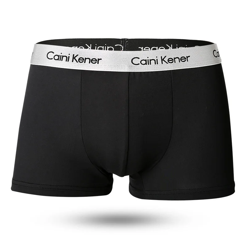 New  5pcs/Lot Solid Shorts Underpants man Men's Panties Men Boxer Underwear For Male Couple Sexy Set  Large Size thumbnail 2