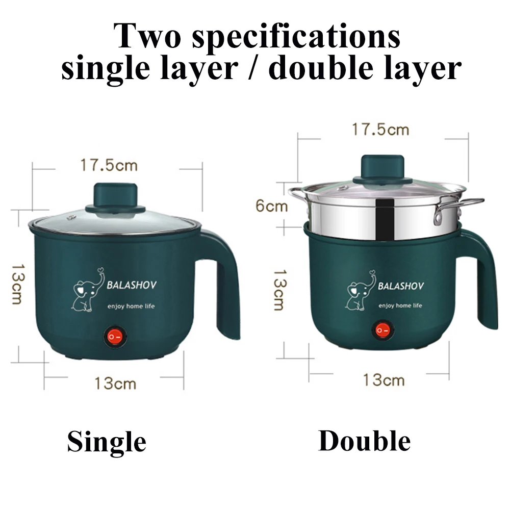 220V Electric Rice Cooker With Stainless Steel Steamer Multifunctional Kitchen Cooking Pot Non-stick Pan Hot Pot BBQ Home Use thumbnail 3