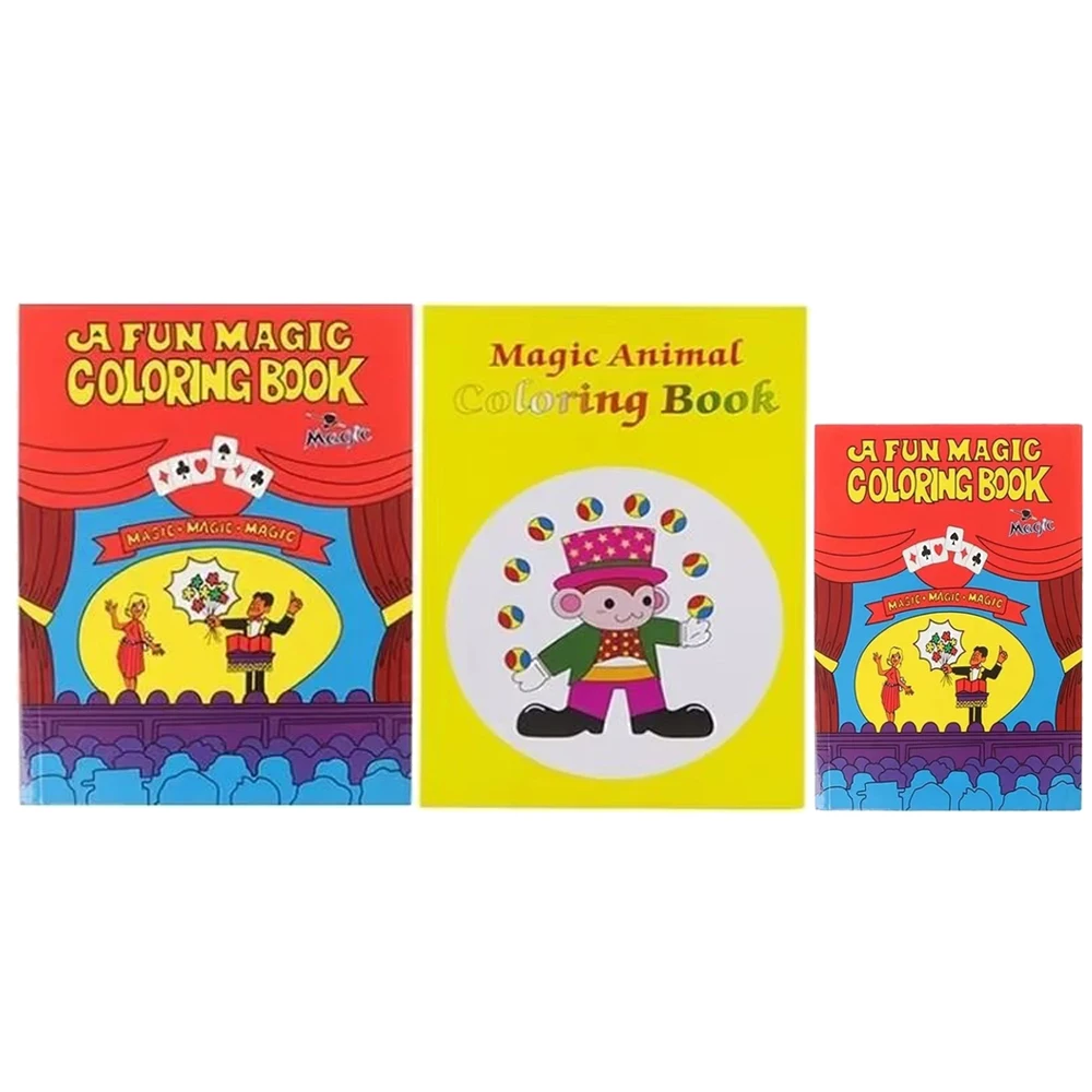 Magic Coloring Book Magic Tricks Magie Book Stage Prop Gimmick Mentalism Funny Simple Magic Props Suitable for Beginners TMZ