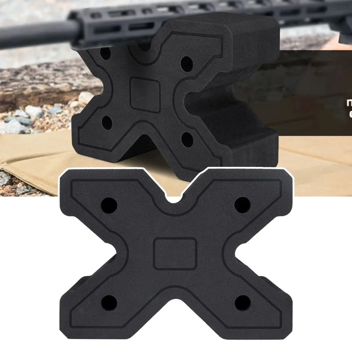 Tactical Universal X-Block Shooting Rest Gun Bipod Bench Block for ...