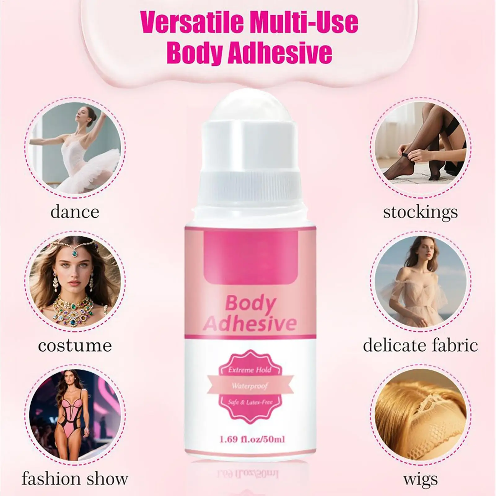 Body Adhesive for Clothing Adhesive Glue for Skin Sweat Resistant Fabric Grip Liquid Fashion Tape for Leotards Bra Straps Socks thumbnail 5
