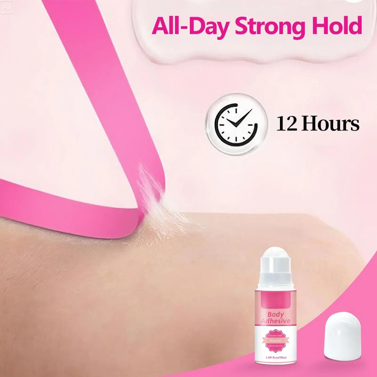 Body Adhesive for Clothing Adhesive Glue for Skin Sweat Resistant Fabric Grip Liquid Fashion Tape for Leotards Bra Straps Socks thumbnail 3
