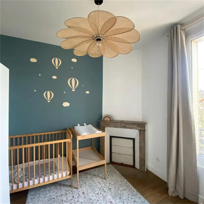 13Pcs Ins Wooden Hot Air Balloon Cloud Star Set Wall Stickers Home Decoration Background Wooden Wall Stickers Holiday Decoration Wall Crafts Cute Wooden Balloon Wall Stickers for Boys and Girls' Rooms Homestay Coffee Bar Decorative Wall Decorations thumbnail 2