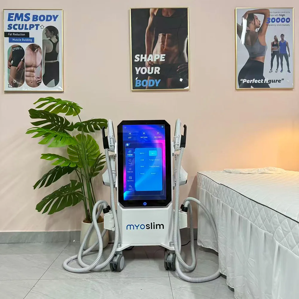 Professional Myoslim EMS Neo Body Sculpt EMS zero Ultra Pro 6500W 4 Handles RF Hi-emt Muscle Stimulate Slimming Machine thumbnail 4