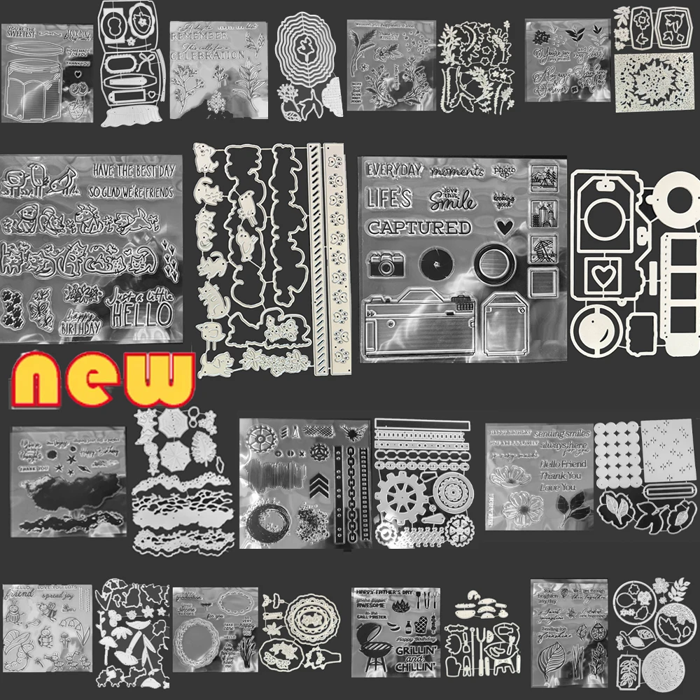Spring Stamps And Dies 2026 New Arrives For DIY Scrapbooking Supplie Stamping Dies Diary Decora Valentine Stencil Stamps Craft thumbnail 2