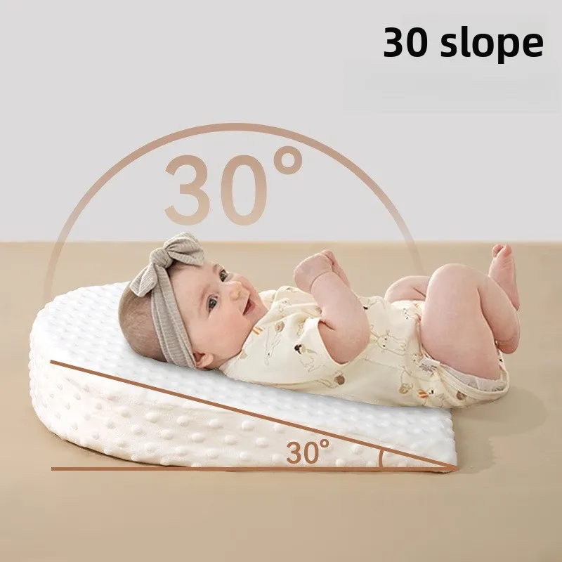 Newborn Slope Pillows Positioning Baby Anti Reflux Cotton Nursing Pillow Feeding AntiSlip Non‑slip Pillow Baby Sleep Pillows thumbnail 2