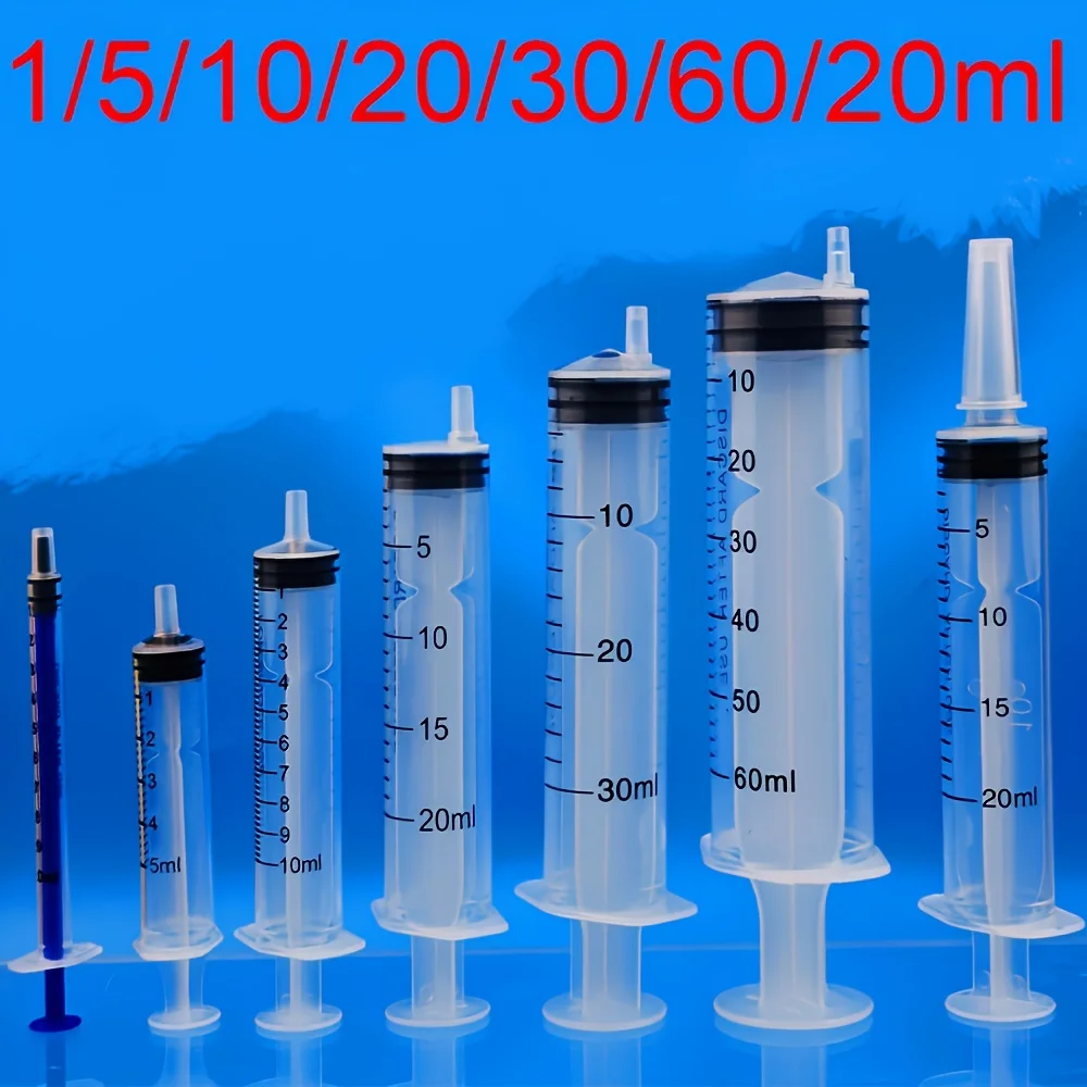 4Pcs Industrial Dispensing Veterinary Syringe for Measuring, Watering, Supplementing, Feeding Pets, Science, and Laboratory Use thumbnail 4