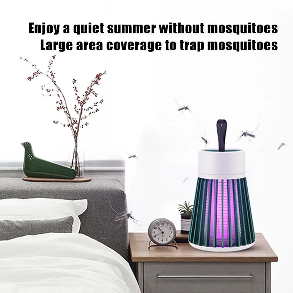 Electric Shock Mosquito Killer Lamp UV Light USB Anti Mosquito Trap For Bedroom Outdoor Camping Use Kills Moths Wasps Gnats thumbnail 5