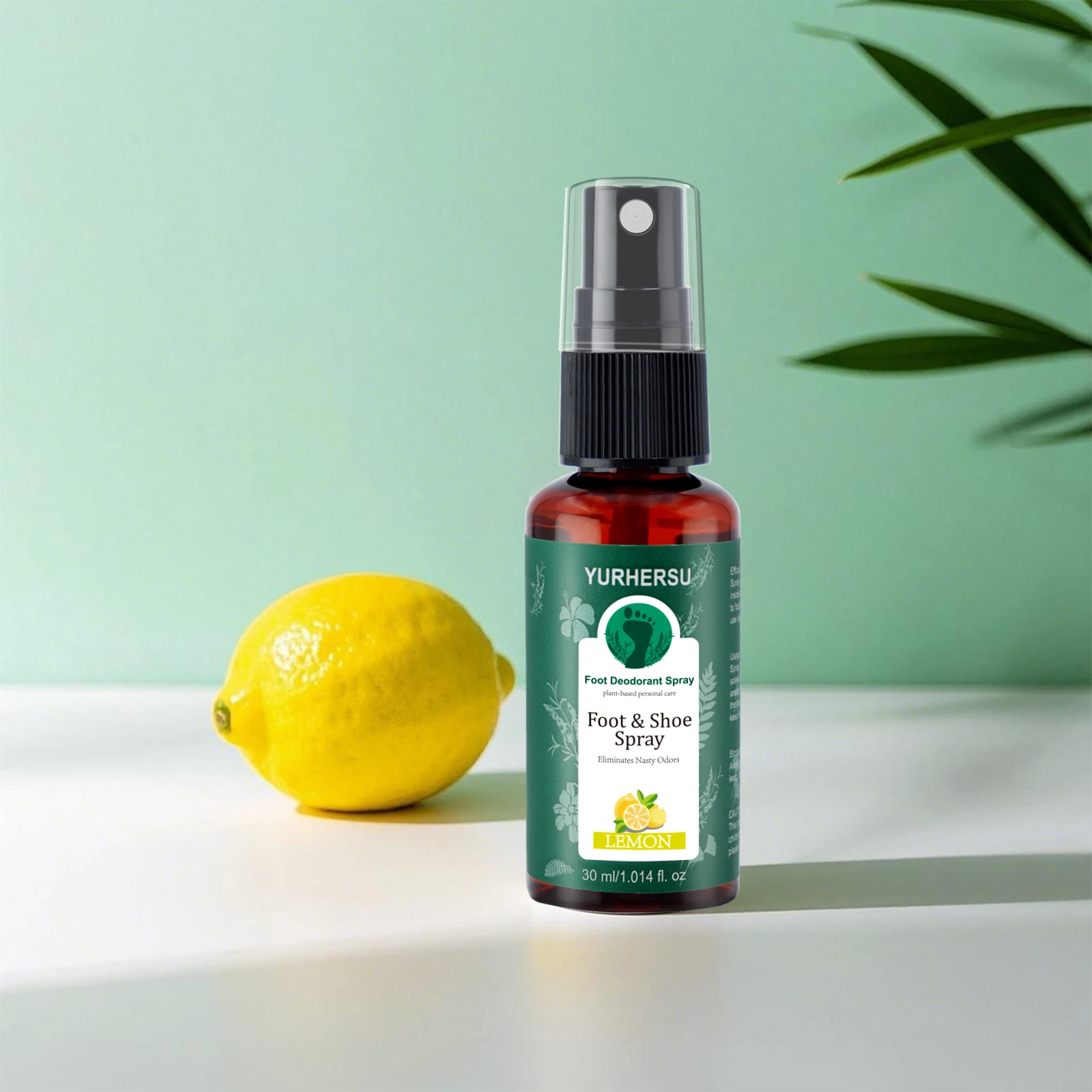 Lemon Fresh Foot Deodorant Spray - Kills Odor & Bacteria, Keeps Feet Dry, 24H Long Lasting, Natural Ingredients, for Men Women thumbnail 6