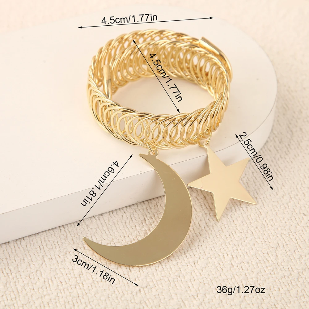 Retro Simple Style Star and Moon Curtain Buckle Window Decoration Accessories thumbnail 3