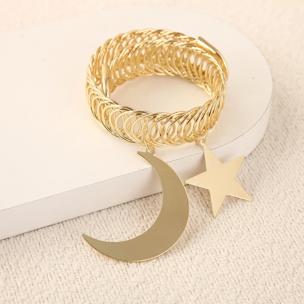 Retro Simple Style Star and Moon Curtain Buckle Window Decoration Accessories thumbnail 5