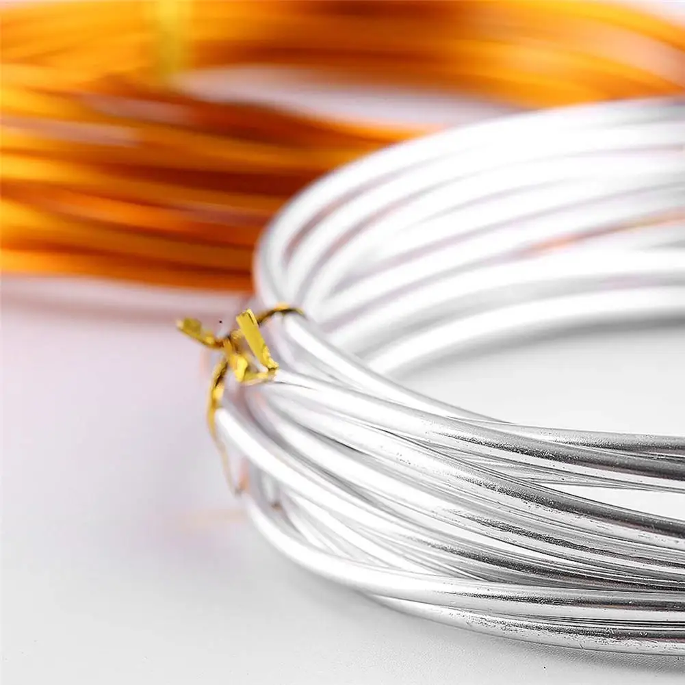 10m Flexible Aluminum Wire 1.0/1.5//2.0mm Anadized Aluminum Wire Soft DIY Jewelry Craft Versatile Painted Aluminium Metal Wire thumbnail 3