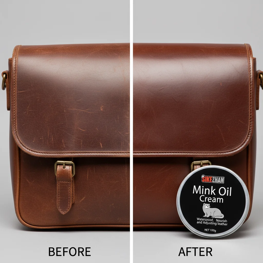 Mink Oil Leather Bag Care Cream – Natural Leather Conditioner & Polish, Restore Shine, Waterproof & Protect Handbags, Purses thumbnail 5