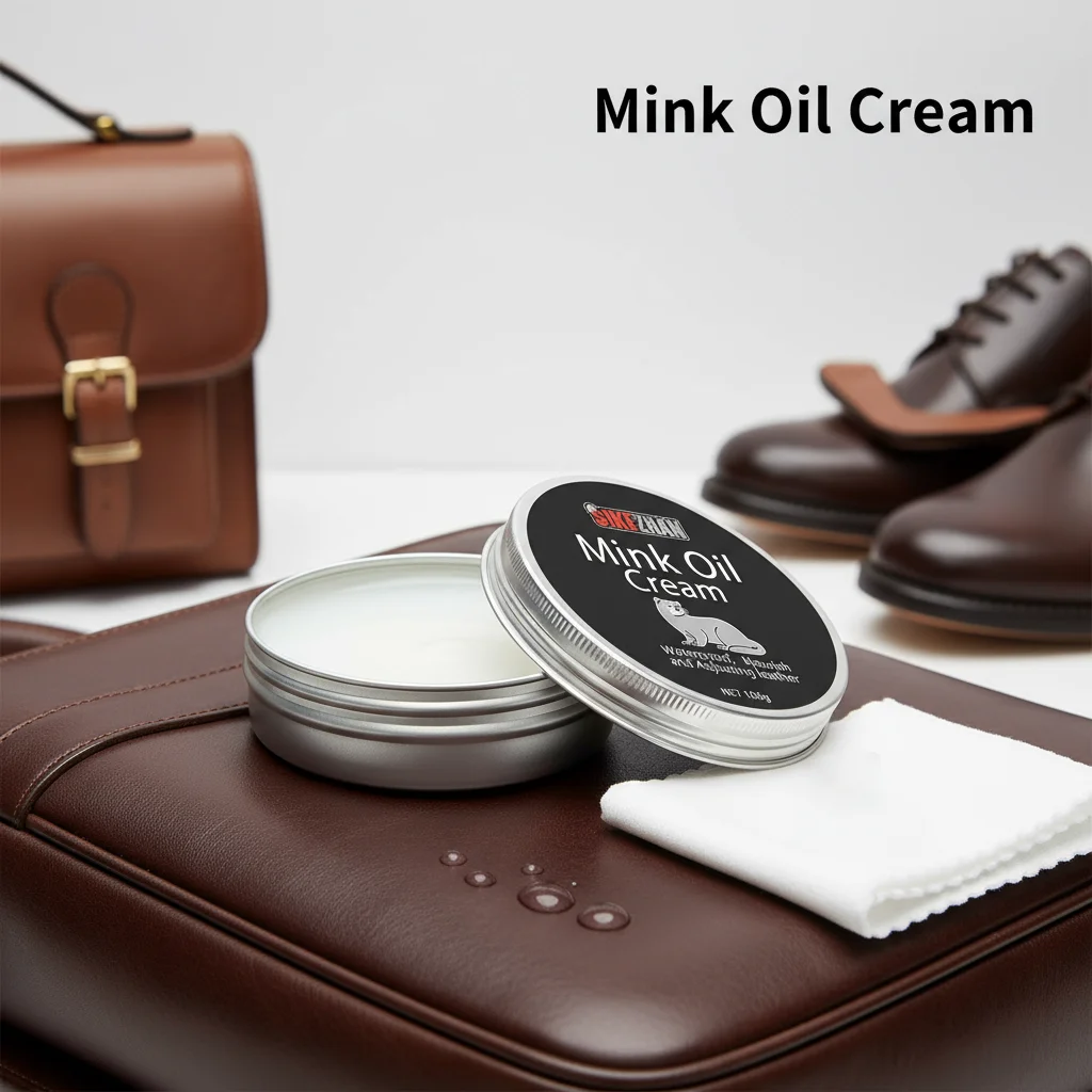 Mink Oil Leather Bag Care Cream – Natural Leather Conditioner & Polish, Restore Shine, Waterproof & Protect Handbags, Purses thumbnail 4