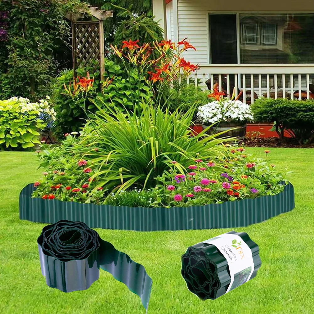PP Plastic Garden Lawn Fence Border for Outdoor Courtyard Patio Grass Border Isolation Belt Landscape Edges Gardening Supplies thumbnail 6