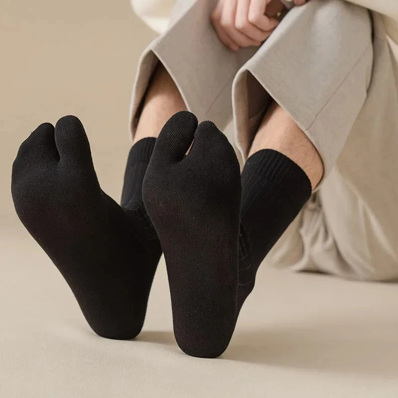 3/6 Pairs Tabi Toe Socks for Men Women Fashion Japanese Style Cotton Solid Two Finger Socks Kimono Flip Flop Sandal Split Socks thumbnail 4